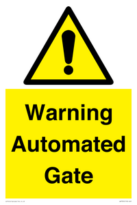 Warning Automated Gate